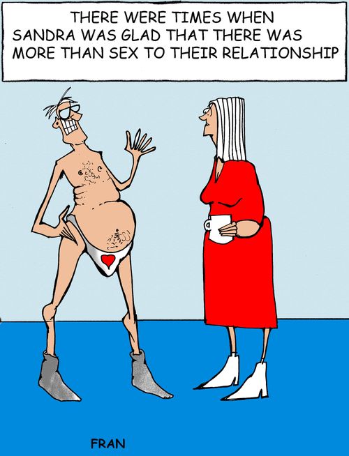 "There were times when Sandra was glad that there was more than sex to their relationship."