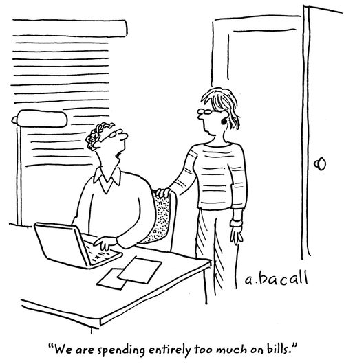 'We are spending entirely too much on bills.'