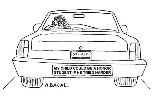 My child could be a honor student if he tried harder.