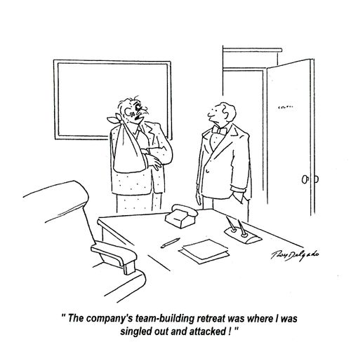 'The company's team-building retreat was where I was singled out and attacked!'