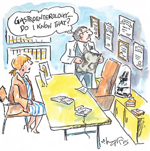 'Gastroenterology...do I know that?'