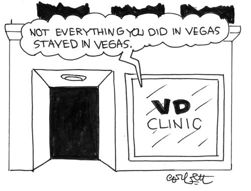 VD clinic:  'Not everything you did in Vegas stayed in Vegas.'