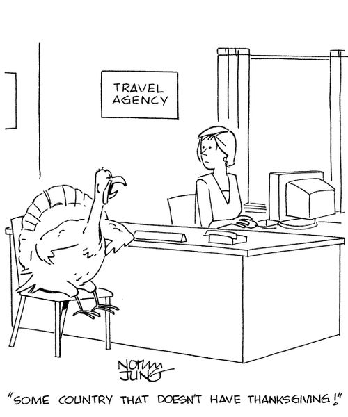 'Some country that doesn't have Thanksgiving!'