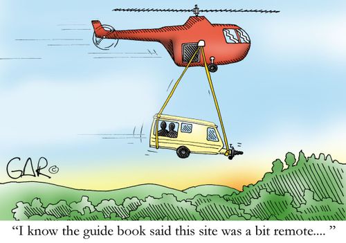 I know the guide book said the site was a bit remote....