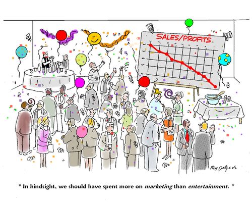 'In hindsight, we should have spent more on marketing than entertainment.'