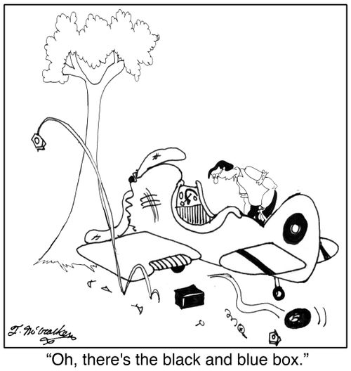 'Oh, there's the black and blue box.'