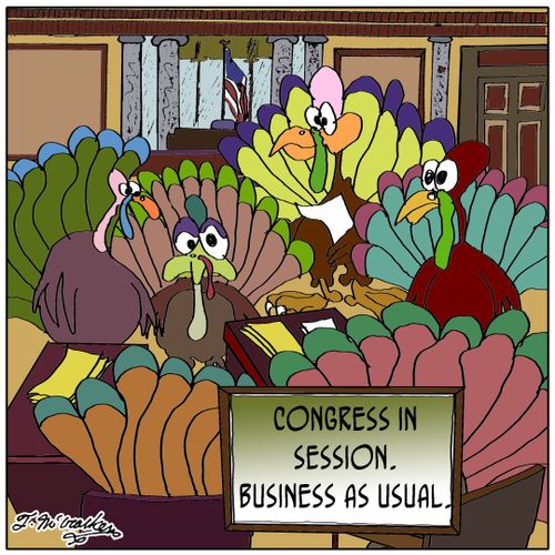 Congress in Session. Business as Usual.