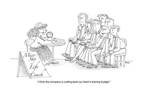  the company is cutting back our team's training budget.'