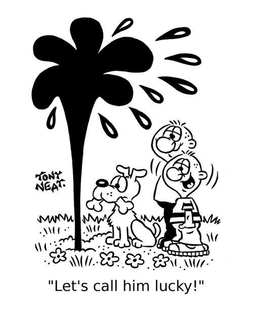 'Let's call him lucky!'