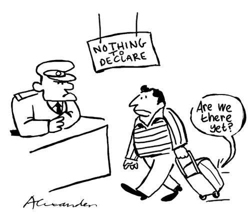 Nothing to Declare: 'Are we there yet?'