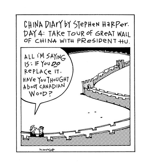 Stephen Harpers's China Diary - Great Wall Tour.