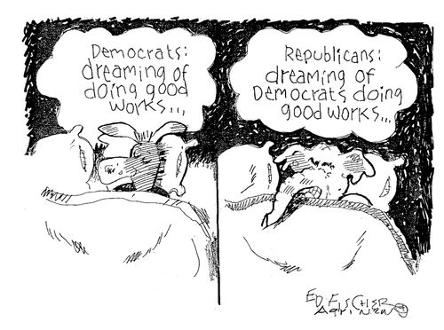 Democrats: Dreaming of doing good works.