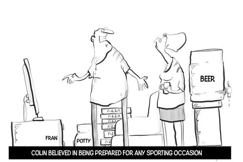 Colin believed in being ready for any sporting occasion 