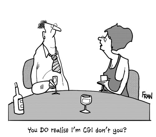 "You DO realise I'm CGI don't you?"
