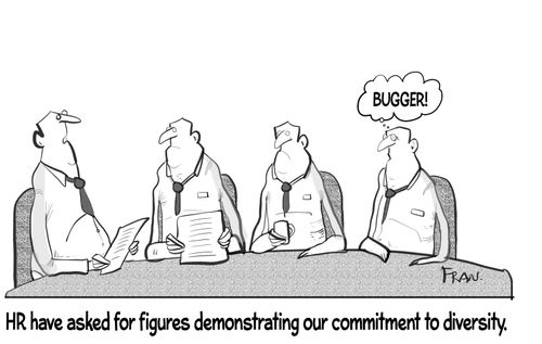 "HR have asked for figures demonstrating our commitment to diversity."