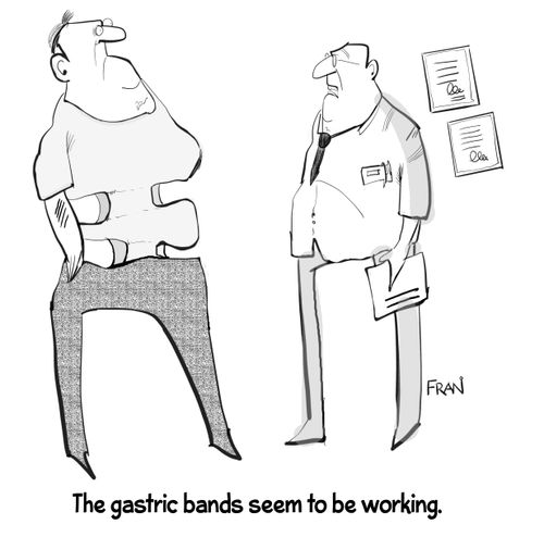 The gastric bands seem to be working