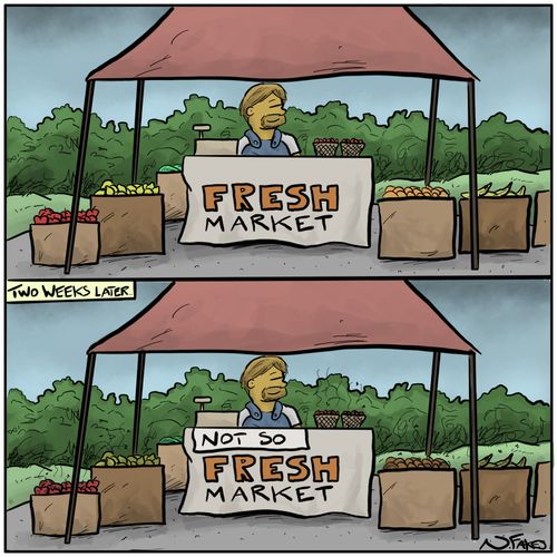 Fresh and Not So Fresh Market