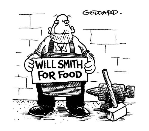 'Will Smith for food'