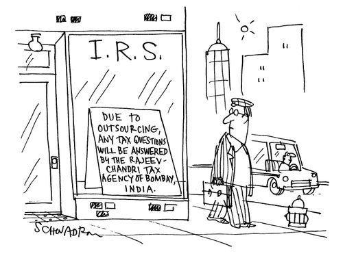 I.R.S. - Due to our outsourcing any tax questions will be answered by the Rajeev-Chandri Tax agency of Bombay, India
