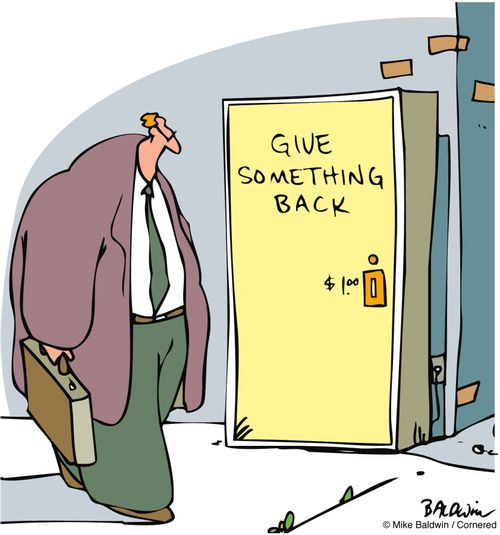 "Give Something Back" vending machine