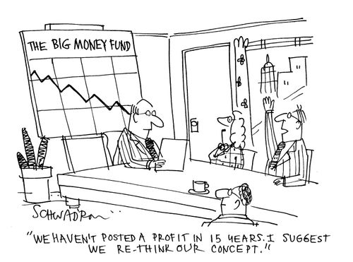 'We haven't posted a profit in 15 years.  I suggest we re-think our concept.'