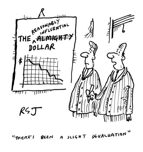 'There's been a slight devaluation.'