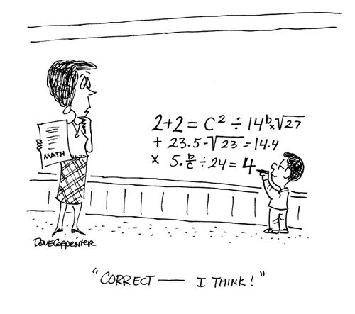 'Correct - I think!'