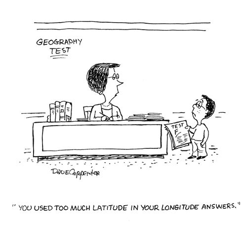 'You used too much latitude in your longitude answers.'