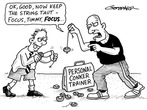 Personal conker trainer.