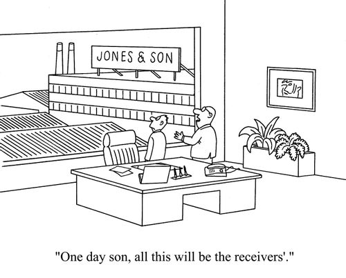 'One day son, all this will be the receivers'.'
