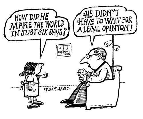 'How did he make the world in six days?'