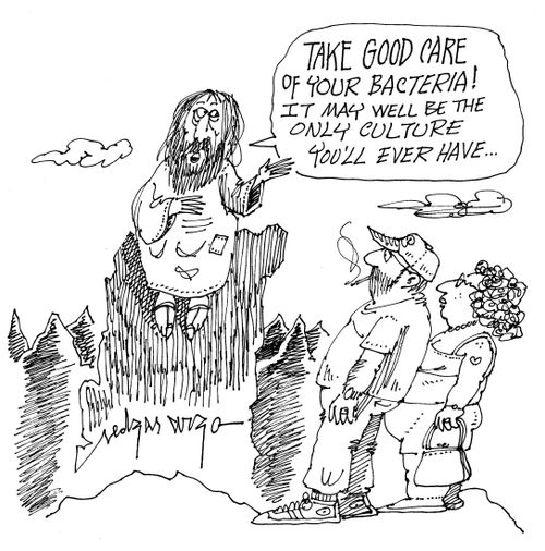 'Take god care of your bacteria! it may well be the only culture you'll ever have....'