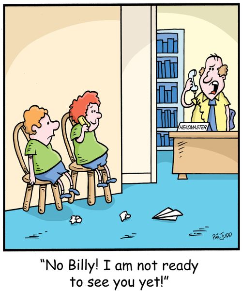 'No Billy! I am not ready to see you yet!'