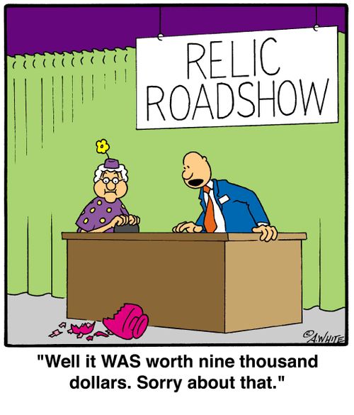 'Well, it WAS worth nine thousand dollars. Sorry about that.'