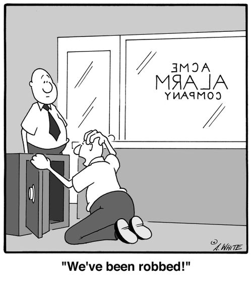 'We've been robbed!'