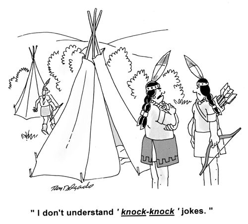 'I don't understand 'knock-knock' jokes.'