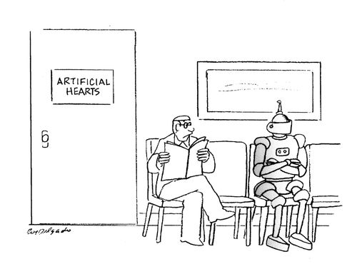 Artificial hearts.