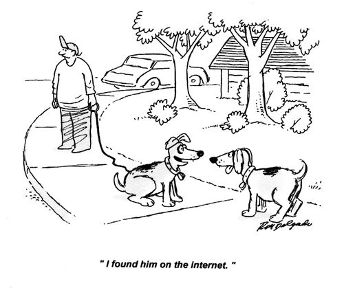 'I found him on the internet.'