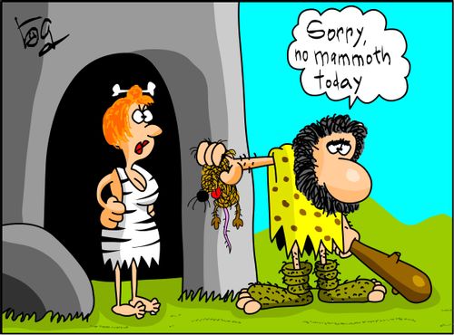 'Sorry, no mammoth today.'