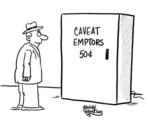 Man sees vending machine selling 'Caveat Emptors ... 50 Cents'