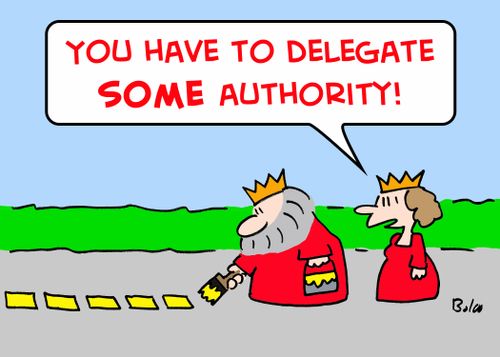 'You have to delegate SOME authority.'