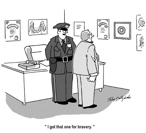 'I got that one for bravery.'