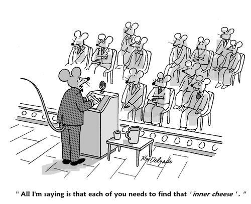 'All I'm saying is that each of you needs to find that 'inner cheese''