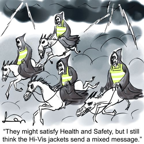 'They might satisfy Health and Safety, but I still think the Hi-Vis jackets send a mixed message.' 