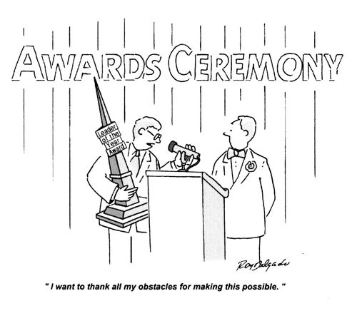 'I want to thank all my obstacles for making this possible.'