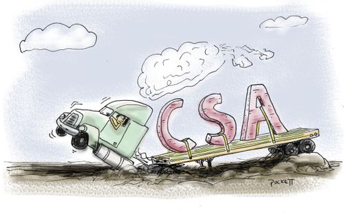 CSA bogging down a truck