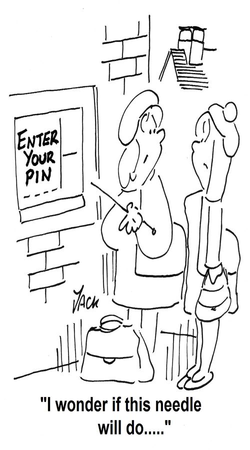 'I wonder if this needle will do....'