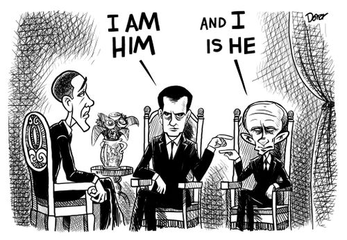 Obama, Medvedev, Putin.