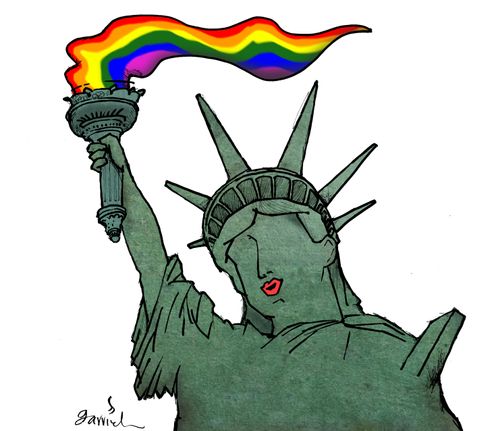 New York approves gay marriage.
