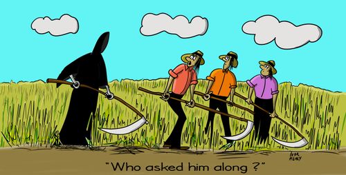 "Who asked him along?"